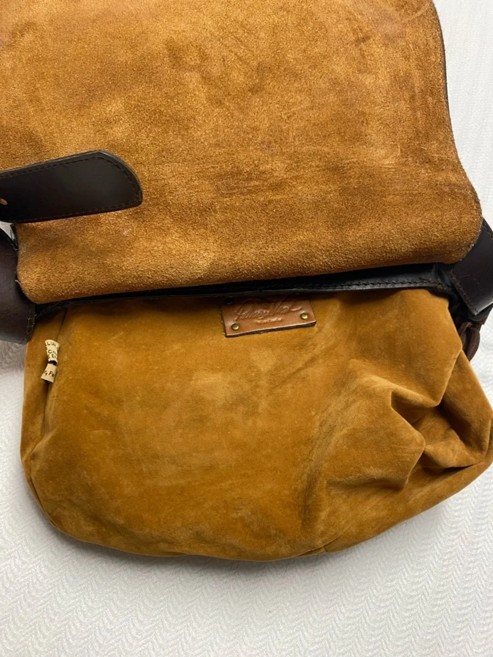 Patricia Nash Purse Italian Leather Fur Saddle Bag Western Boho Fringe Crossbody